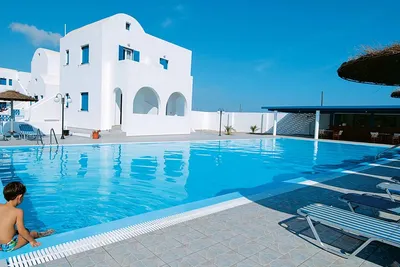 Hôtel Blue Bay Villa 4 clés - Arrivée Santorin