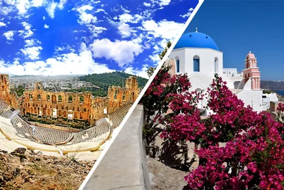 Combiné Athènes & Île de Santorin en hôtels 2* ou 3*