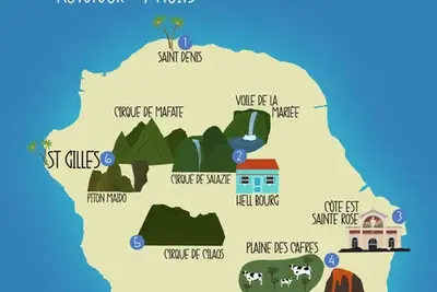 2 Iles -  Autotour à la Réunion + extension balnéaire à l'île Maurice : La Réunion Sites en Sites (cat.standard) + Hôtel Tamassa Bel Ombre