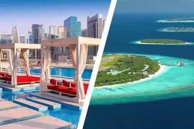 Séjour 2 en 1 : Dubaï et Maldives, Canal Central Business Bay et Framissima Ifuru Island