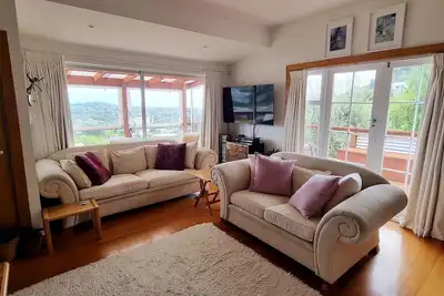 Image de Character & Comfort in Art-filled home with Views