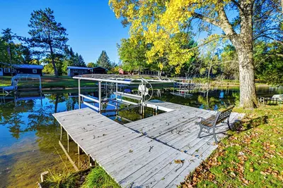 Image de Lakefront Nekoosa Home: Private Beach & Boat Dock!