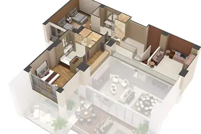 Image de 3 Bedroom, 4 Bath Luxury Loft. Near pools, beach, golf, gym, spa, kids club, ++