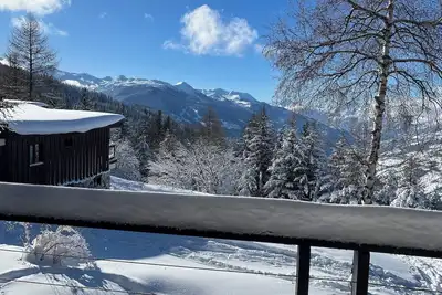 Image de Les Arcs Chalet skis aux pieds