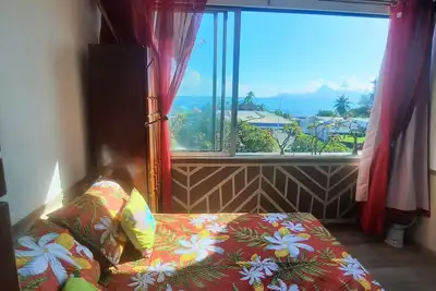 Image de Punaauia F3 Clim, wifi, parking, belle vue sur Marina et Moorea. Proches Commodités