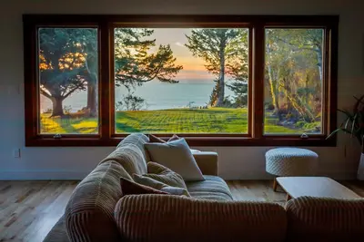 Private Coastal Home with hot tub and ocean views!