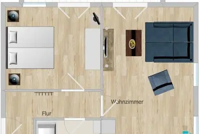 Image de Ferienwohnung Typ B ca. 65 qm mit Balkon Oder Terrasse bis Vier Personen