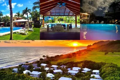 Image de 1st Floor Spacious 1 bedroom private Beachfront apartment #17a