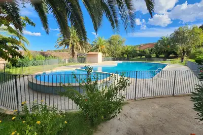 Image de Mini villa Favone, Playa del oro. Vue mer, 250 m de la plage, piscine et tennis