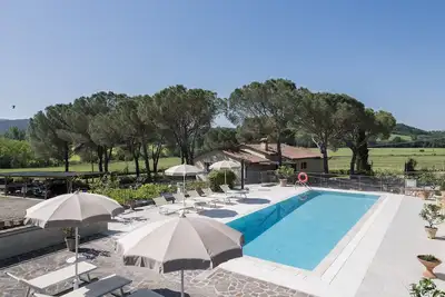 Image de Maison de vacances privée avec climatisation, piscine privée, Wifi, Tv, près de San Gimignano
