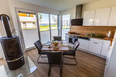 Image de Ferienwohnung mit Sauna, Kamin und Garten