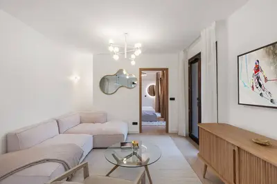 Image de Appartement moderne 98m² à Megève, proche centre et remontées mécaniques, 6 pers, jardin privatif