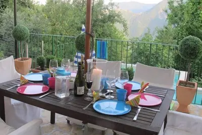Image de Beautiful, modern house with pool and amazing views of the mountains