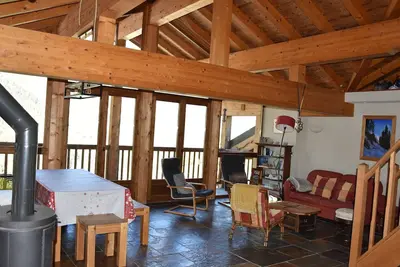 Image de Grand appart. 4 pièces, mezzanine, 3 sdb, poêle, proche pistes