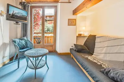 Image de Appartement 2 pièces avec coin montagne, balcon, piscine estivale, à 300m des pistes à Serre Chevalier