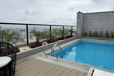 Luxury Apartment with panoramic view of the best Water Park in Lima