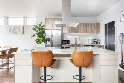 Image de Seattle central rooftop, skyline view home