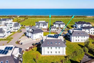 Image de Appartement \"Dünenrose 04 Wolkenlos\" avec vue sur mer, balcon et Wi-Fi