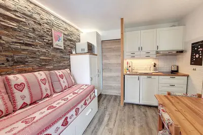Image de Studio rénové, 6 pers · Pieds des pistes · Balcon sud
