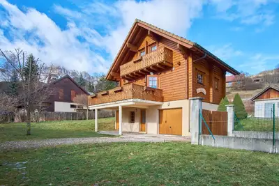 Image de Chalet \"Le Serac\" avec vue sur les montagnes, terrasse privée et Wi-Fi