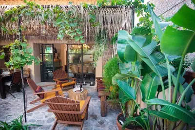 Image de Maison de vacances 'Camp De Sa Mar' avec terrasse privée, Wi-Fi et climatisation