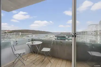 Seaside apartment with magical balcony views