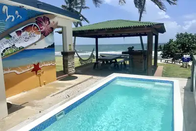 Oceanfront Suite with unique and amazing sunrises. Built memories with us. . .