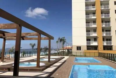 Image de Resort Apto Frente ao Mar! ! ! PĂ© na Areia