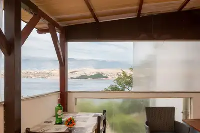 Image de Appartement d'une chambre avec la terrasse et la vue sur le mer Sveti Marko, Pag (A-21654-a)