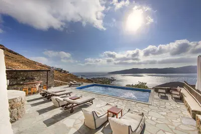 Villa 'Kappas' avec vue sur la mer, piscine privée et Wi-Fi