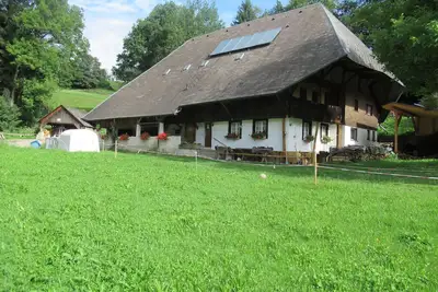Image de Maison de vacances 'Pfisterhof' avec vue sur les montagnes, terrasse privée et Wi-Fi