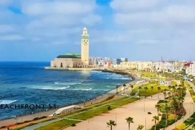 Image de luxury house with garden view close to beach and mosque hassan 2