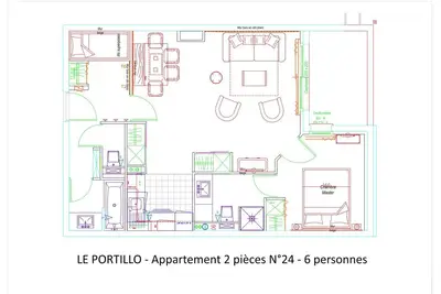 Image de 2 Pièces pour 6 Personnes