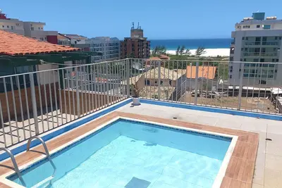 Image de Cobertura Duplex com Piscina e Vista a 200m da Praia da Dunas, Acomoda ate 12!