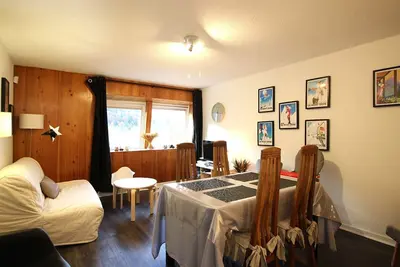 Image de T2bis confortable au pied des pistes - 6 pers, parking, local à skis, animaux acceptés