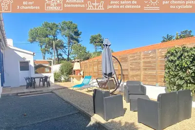 Image de Maison rénovée 3 ch. proche mer, animaux admis, terrasse et parking
