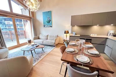 Image de Appartement de standing 3 chambres, terrasse, centre Les Gets, proche commerces, parking inclus