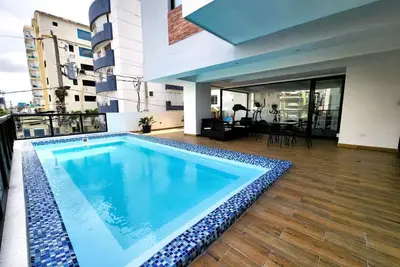 Image de Private apt 2br, 1 King bed and pool. \n