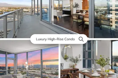 Image de Mid-Century Modern High-Rise Condo Skyline Views