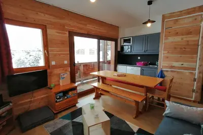 Image de Les Chalets de Super D – immeuble les bleuets : 2 chambres + coin montagne - 7p