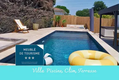 Image de Maison avec Clim, terrasse, Piscine 3 Etoiles à 20 min de Nîmes