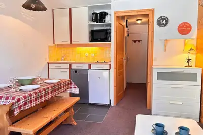 Image de Studio cabine 4 pers. avec balcon et wifi Ă Avoriaz