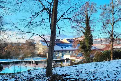 Image de 1. Reihe Bademantelgang Appartement mit Terrasse Thermen-, Park- und Gartenblick