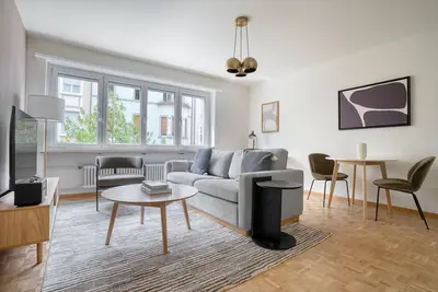 Image de Dreamy Gundeldingen 2 Room w\/ Storage Room, nr Tram, by Blueground