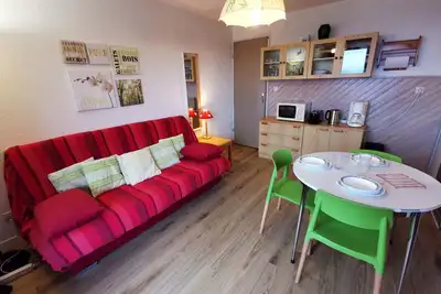 Image de Location 2 pièces cabine, pied des pistes, balcon, 4-6 pers, proche Esf et commodités