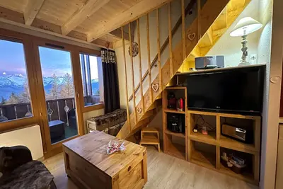 Image de Duplex rénové 3p+cabine 6 pers, balcon, vue Mont Blanc