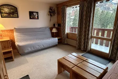 Image de Studio Méribel Mottaret, skis aux pieds, wifi, balcon
