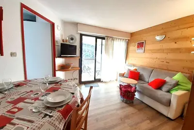 Image de T2 6 pers, balco, cuisine Eq, casier skis, 1700m, Saint-Lary