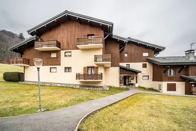 Image de Studio 'Morillon - 4 Personnes' avec vue sur montagne et balcon