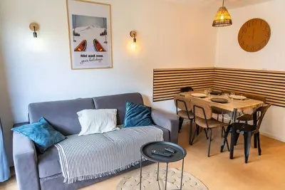 Image de Adorable Wohnung mit direktem Zugang zu den Pisten
